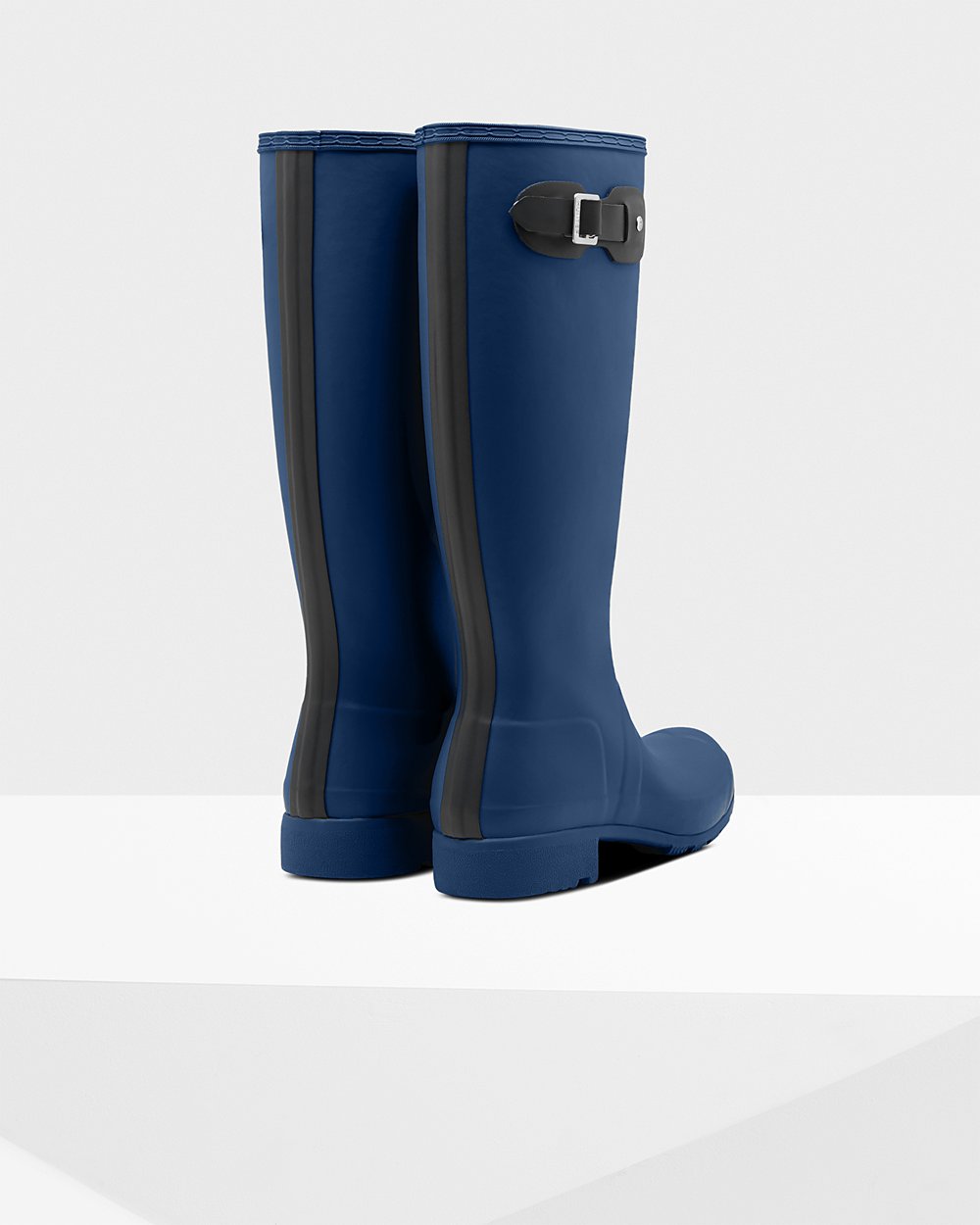 Galochas Altas Hunter Feminina Azul Marinho - Original Tour Foldable - 72SHDPLTJ